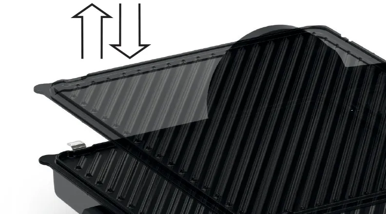 شواية كهربائية بوش، ترموستات، 2000 وات، أسود، TCG4215