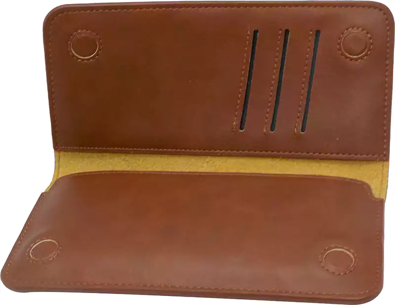 محفظة وجراب للموبايل ،بني
