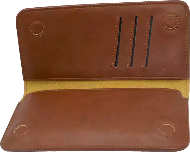محفظة وجراب للموبايل ،بني