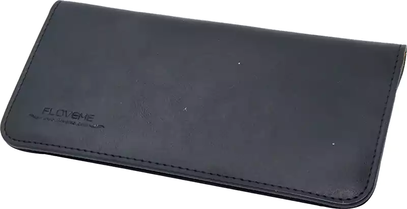 محفظة وجراب موبايل، جلد، أسود