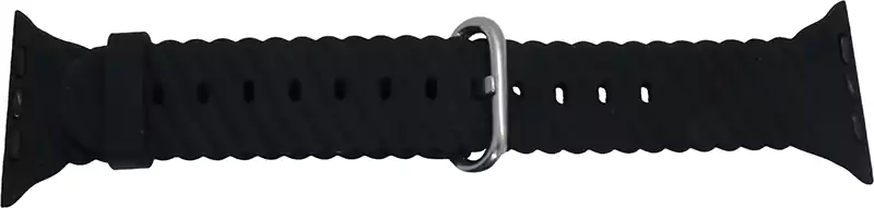 استيك ساعة ،سيليكون، 42-44 مم ،اسود