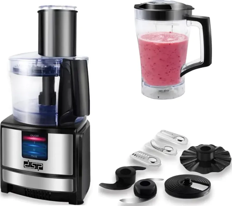 محضرة طعام كهربائية DSP، قدرة 550 وات، 1.2 لتر، متعددة الاستخدامات، أسود، KJ-3024