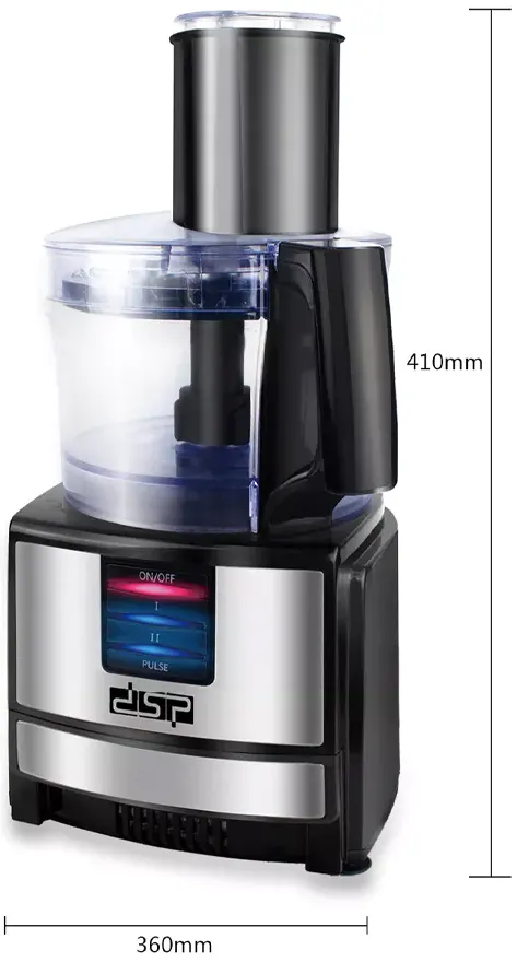 محضرة طعام كهربائية DSP، قدرة 550 وات، 1.2 لتر، متعددة الاستخدامات، أسود، KJ-3024