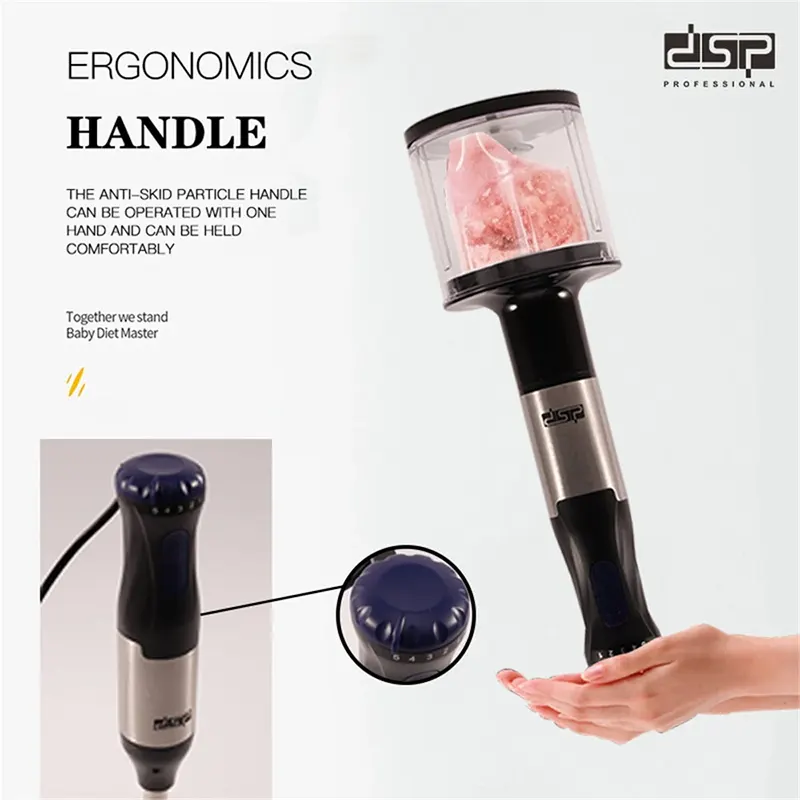 هاند بليندر دي إس بي، 200 وات، 500 مللي، مزود بمضرب بيض وكبة، أسود، KM1092