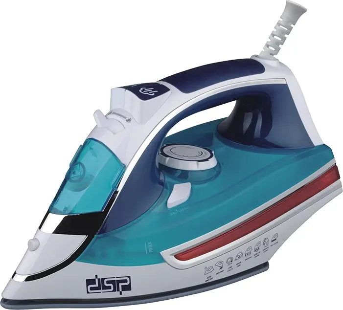 مكواة ملابس بالبخار دي إس بي، 2000 واط، قاعدة سيراميك، ألوان متعددة، KD1036
