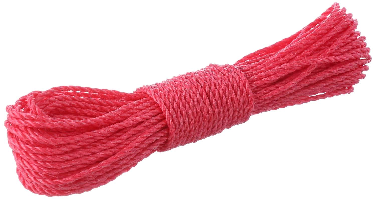 حبل غسيل بلاستيك من تيتيز، 20 متر، أحمر