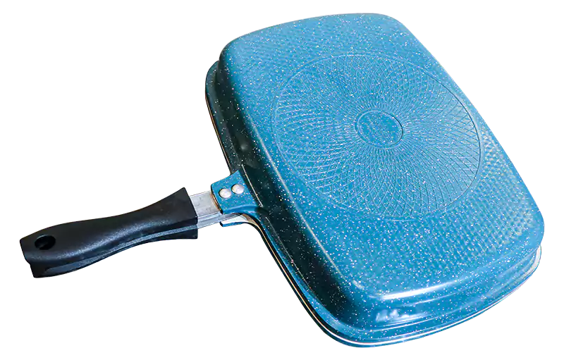 مقلاة شوي مزدوجة جرانيت من تروفال - لبني