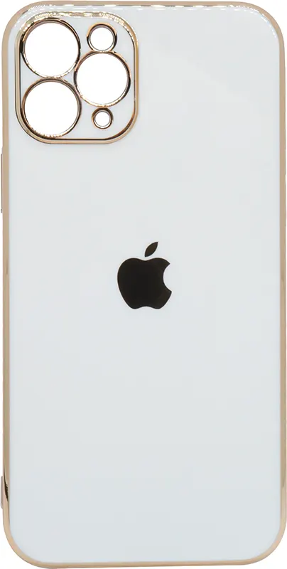 جراب ايفون 11 برو، سيليكون، أبيض