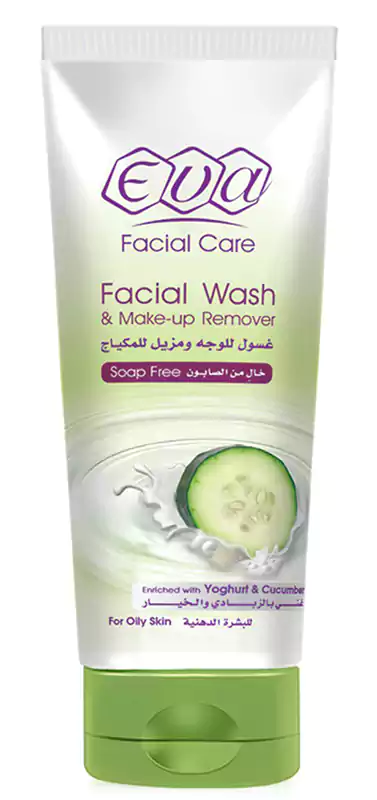 غسول ايفا بالخيار والزبادي مزيل مكياج وغسول للبشرة الدهنية، 150 مل