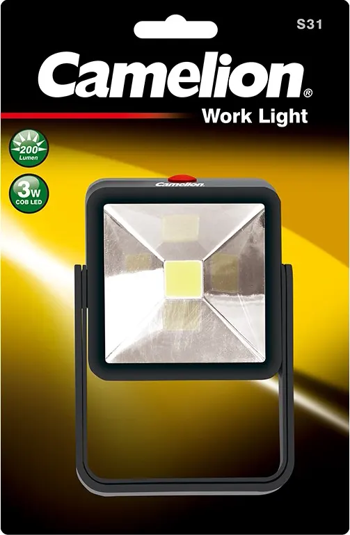 كشاف واجهة كاميليون، ليد، إضاءة بيضاء، أسود، S31-TB