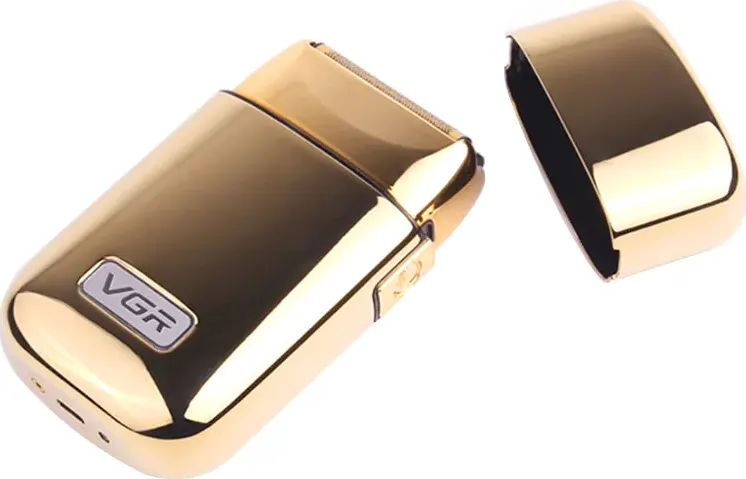 ماكينة حلاقة كهربائية للرجال في جي ار، ذهبي، VGR V-398