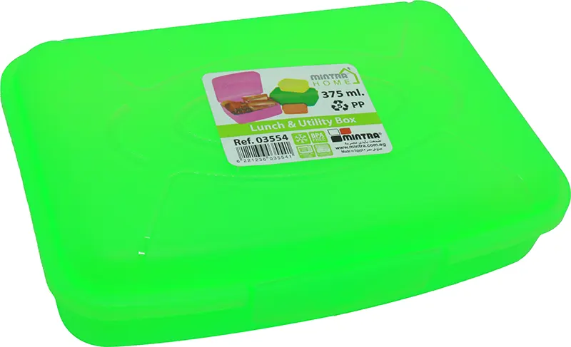 لانش بوكس  من مينترا 375 مللى 1 قطعة مناسب للأطفال - أختيار اللون عشوائي