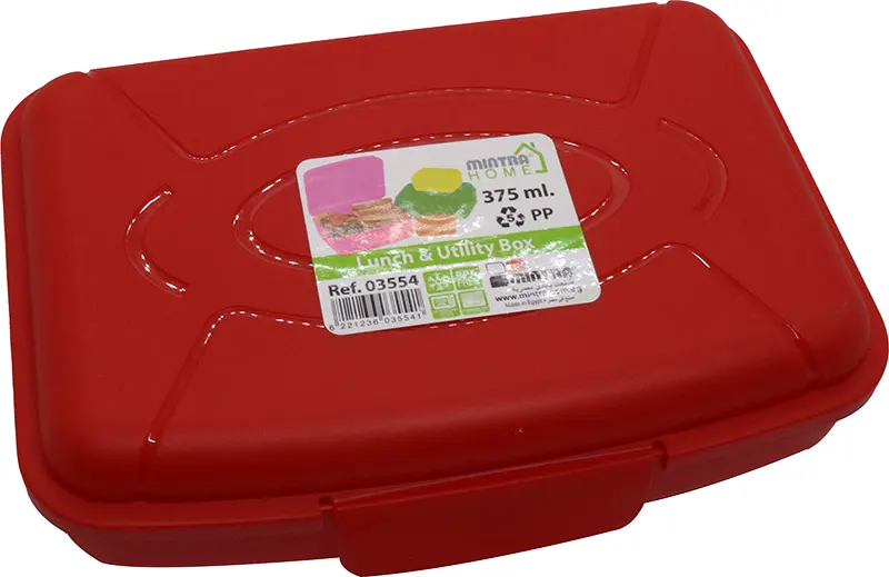 لانش بوكس  من مينترا 375 مللى 1 قطعة مناسب للأطفال - أختيار اللون عشوائي