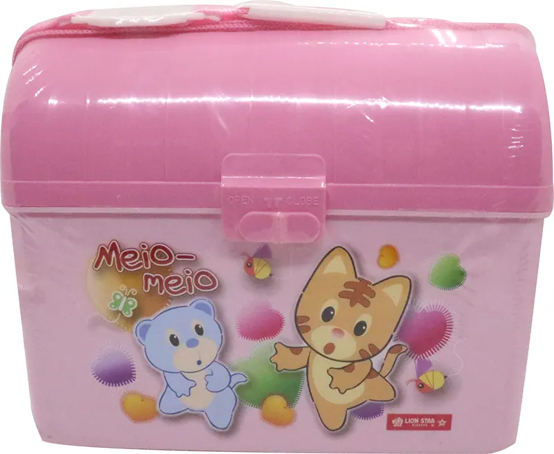 لانش بوكس من لايون ستار، ١ قطعة، مناسب للأطفال رسمة دبدوب SB2-42.079- أختيار اللون عشوائي