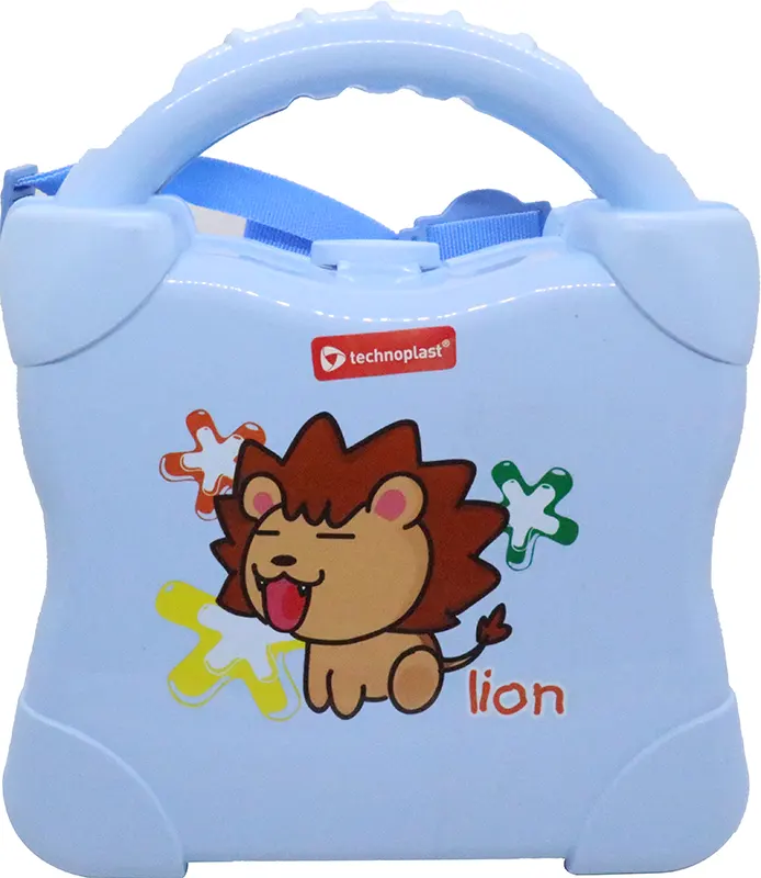 لانش بوكس من ألاسكا، 1 قطعة، مناسب للأطفال، بلاستيك ، أختيار اللون عشوائي