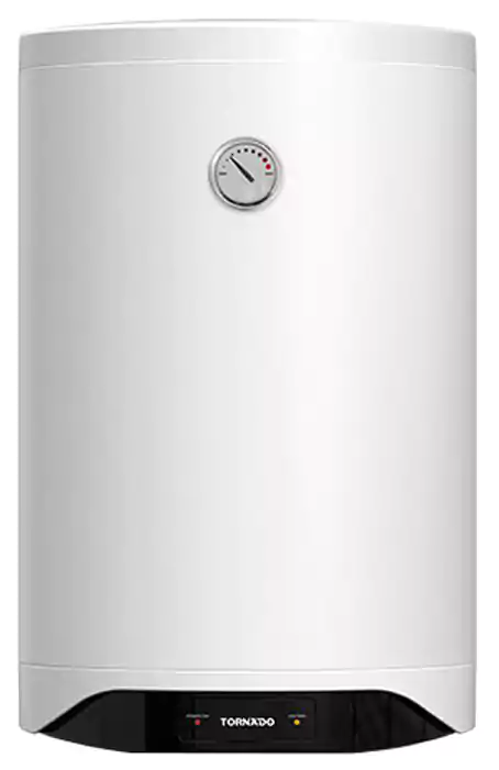 سخان مياة كهرباء تورنيدو، 50 لتر، لمبة ليد، إينامل، أبيض، TEEE-50MW