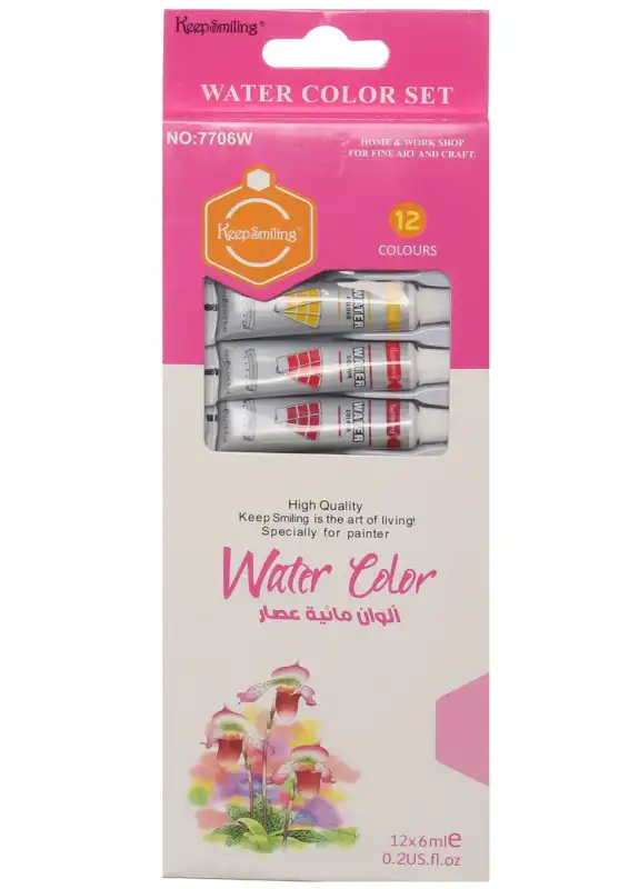 علبة ألوان مائية أنابيب  6 ملي 770W