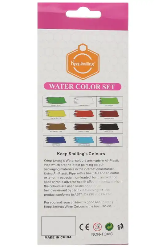 علبة ألوان مائية أنابيب  6 ملي 770W