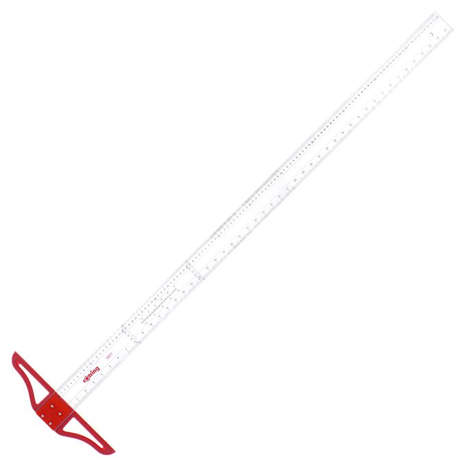 مسطرة حرف تي روترنج، 80 سم، بلاستيك، شفافة KT800 RK