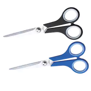 مقص استانلس ديلي، يد بلاستك، 17.5 سم، ألوان متعددة، E6003