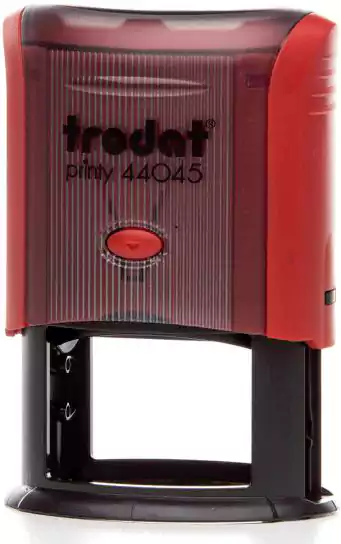 ختم برنتي بيضاوي، لون أحمر 44045