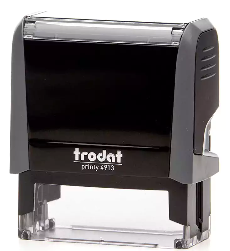 ماكينة ختم تروديت برنتي، مستطيلة، 4 سطر، أسود 4911