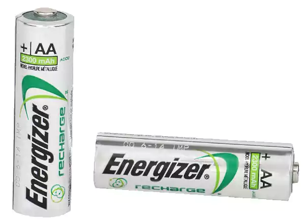 بطاريات إنرجايزر AA قلوية قابلة لإعادة الشحن، 2 بطارية