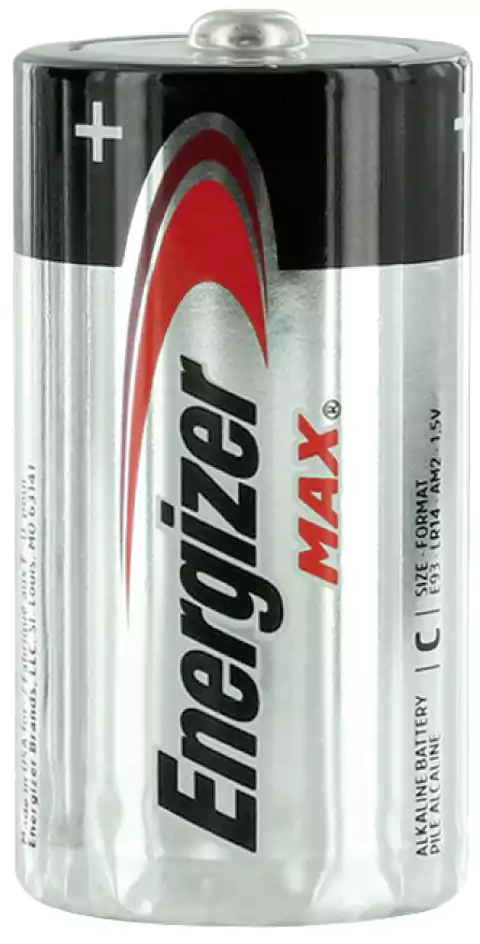 بطاريات إنرجايزر ماكس C قلوية، بطارية واحدة، E93 BP2.5