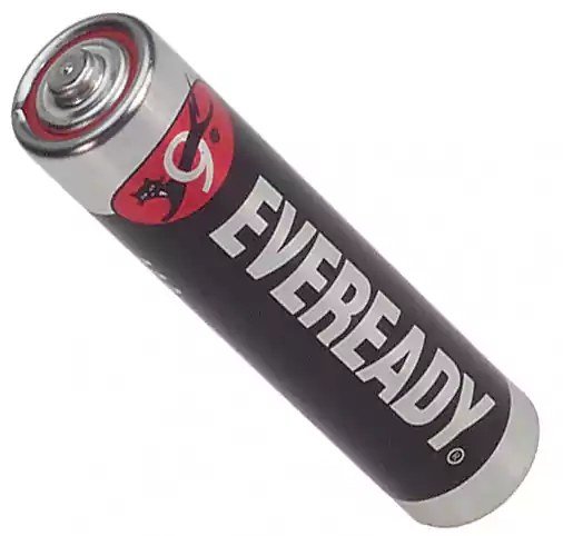 بطاريات إيفريدي AAA كربون زنك، بطارية واحدة