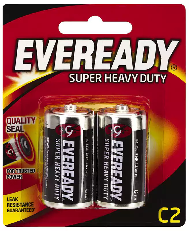 بطاريات إيفريدي C قلوية، بطارية واحدة