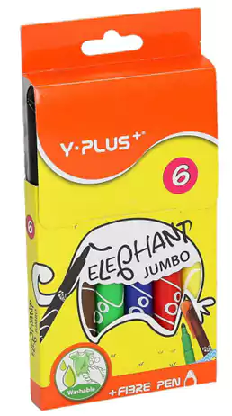 علبة ألوان فلوماستر واي بلس ، مجموعة 6  لون جامبو ، ألوان متعددة FP171400