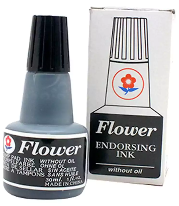 حبر ختم سائل أسود اللون من فلاور، 0034