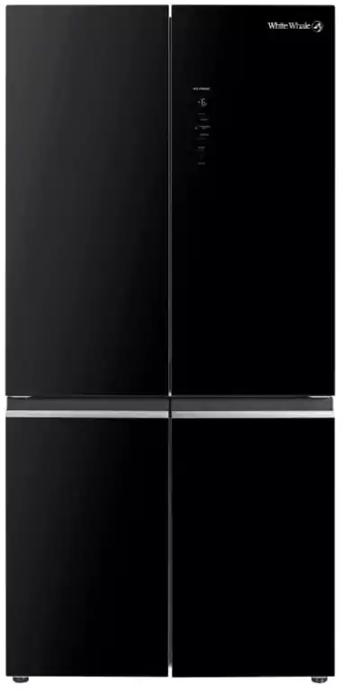 ثلاجة وايت ويل، نوفروست، 450 لتر، انفرتر، 4 باب، شاشة ديجيتال، فريزر سفلي، أسود، WR-G8399AB-INV