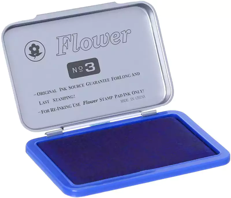بادة ختم حبر فلاور، أزرق 416