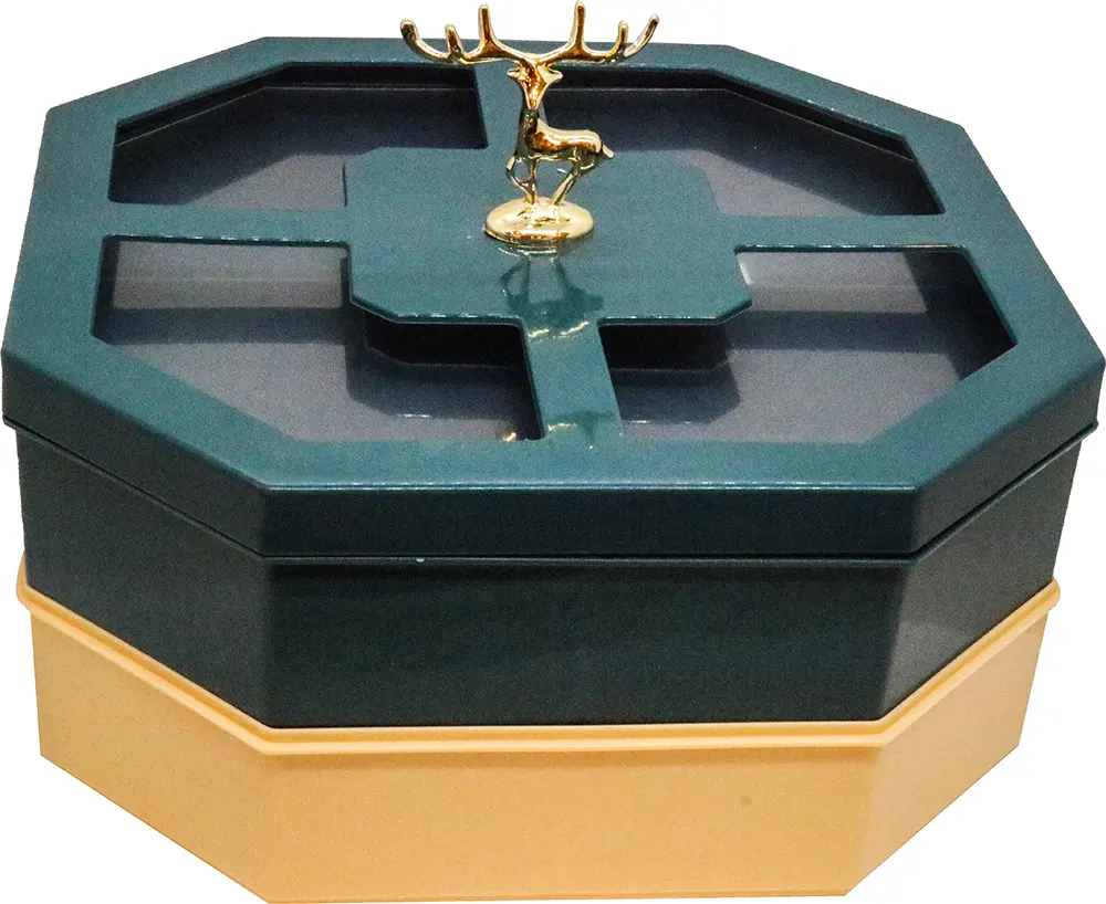 طبق تسالي غزال ، 2 دور مقسم