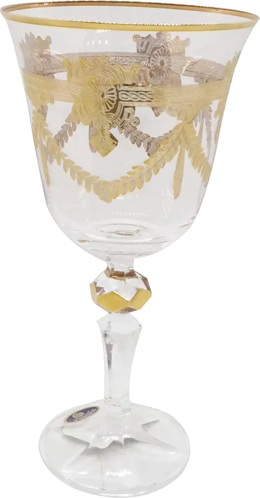 طقم كاسات 6 قطع لورا فانتوم - شفاف مدهب