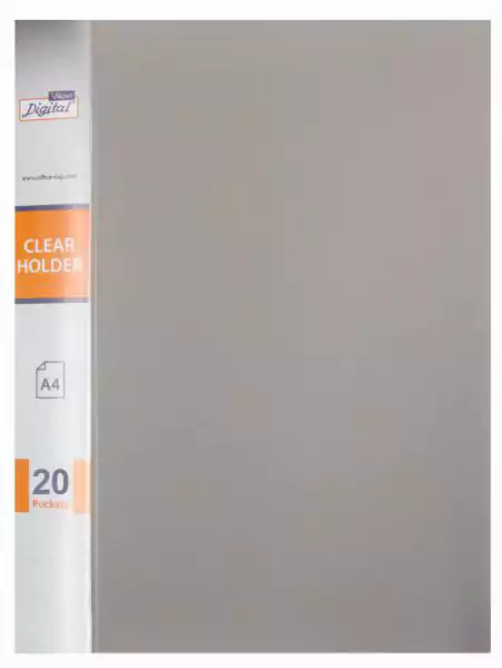 حافظة أوراق A4 بجيوب ديجيتال، 20 جيب، ألوان متعددة، PP