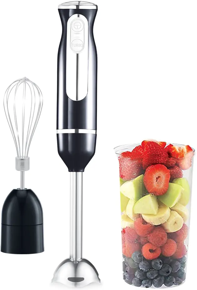 هاند بليندر فلامنجو، 600 وات، كوب 500 مللي، مزود بمضرب بيض، أسود، FM-HB2095