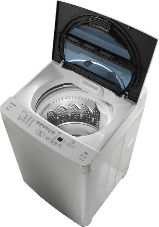 غسالة ملابس فوق اتوماتيك توشيبا، تحميل علوي، 10 كجم، أبيض، AEW-E1050SUP