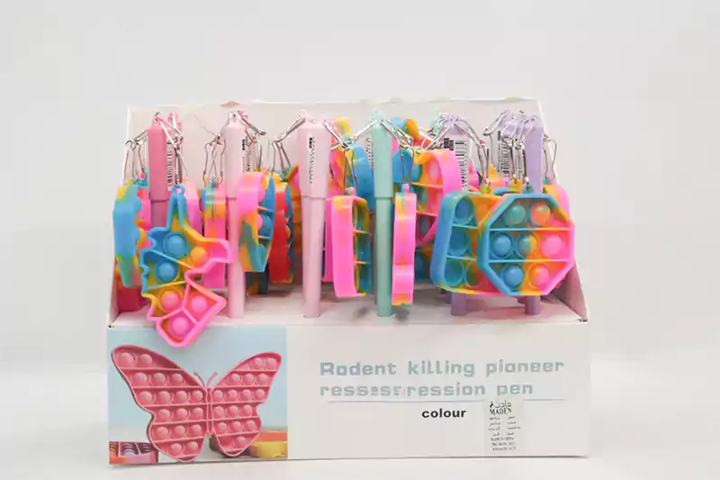 قلم حبر جاف، الوان متعددة