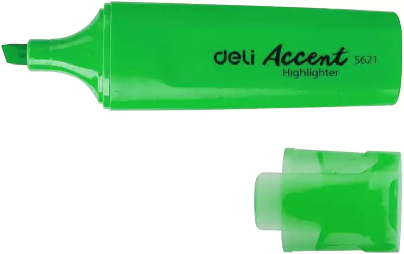 قلم هايلايتر ديلي فسفوري، أخضر، سن مشطوف