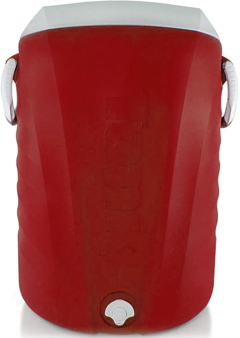 كولمن مياه تانك، 45 لتر، صنبور، مزود بفلتر، أحمر×أبيض