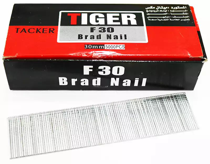 علبة دبابيس لدباسة الورق المكتبية مقاس 30 مللي  من تايجر، 5000 قطعة،  فضي F30