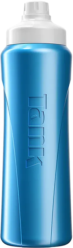 زجاجة مياه رياضية سوبر كول حافظة للبرودة من تانك، 1 لتر، أزرق فاتح