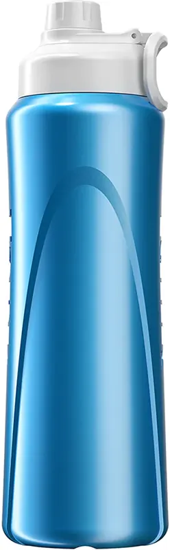 زجاجة مياه رياضية سوبر كول حافظة للبرودة من تانك، 1 لتر، أزرق فاتح