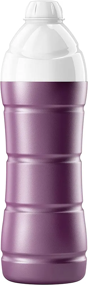 زجاجة مياه حافظة للبرودة من تانك، 1.25 لتر، غطاء لف، بنفسجي