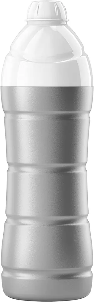 زجاجة مياه حافظة للبرودىة من تانك، 1.25 لتر، غطاء لف، رصاصي