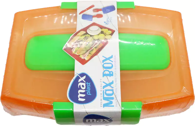 لانش بوكس  من ماكس 1 قطعة مناسب للأطفال ملون - أختيار اللون عشوائي