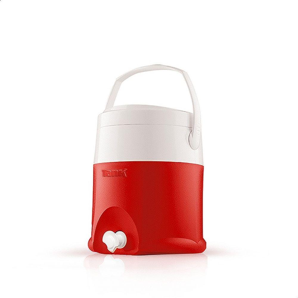 كولمن مياه تانك، 12 لتر، صنبور، مزود بفلتر،  أحمر×أبيض