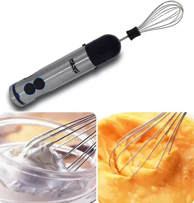 هاند بالكبة 4-1 دي اس بي، 700 وات، 500 مللي، مع مضرب بيض وكبة، فضي،KM1040